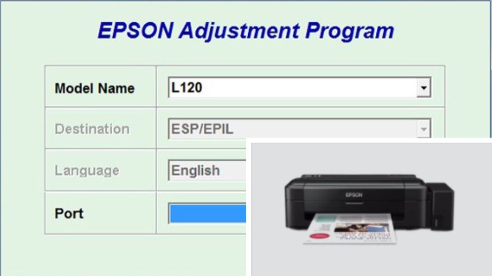 Epson L120 Resetter Free Download for Printer- Zip 2025